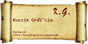 Kuczik Grácia névjegykártya